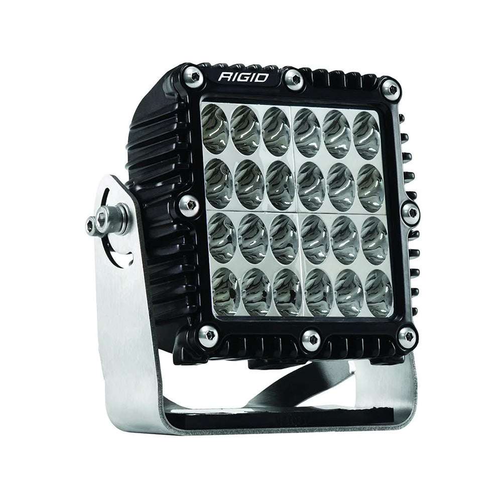 RIGID Industries Q-Series Pro Driving LED light with stainless steel bracket and impact-resistant lens for heavy-duty off-road use