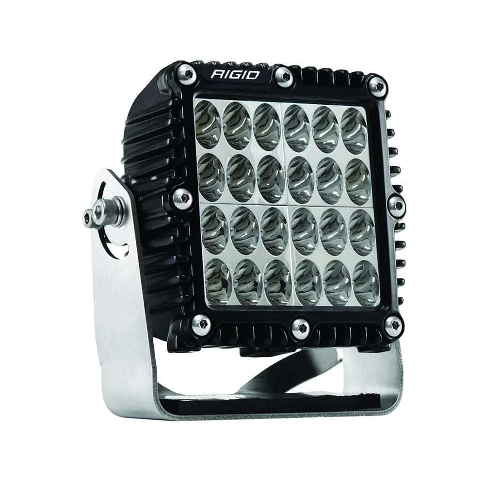RIGID Industries Q-Series Pro Driving LED light with stainless steel bracket and impact-resistant lens for heavy-duty off-road use