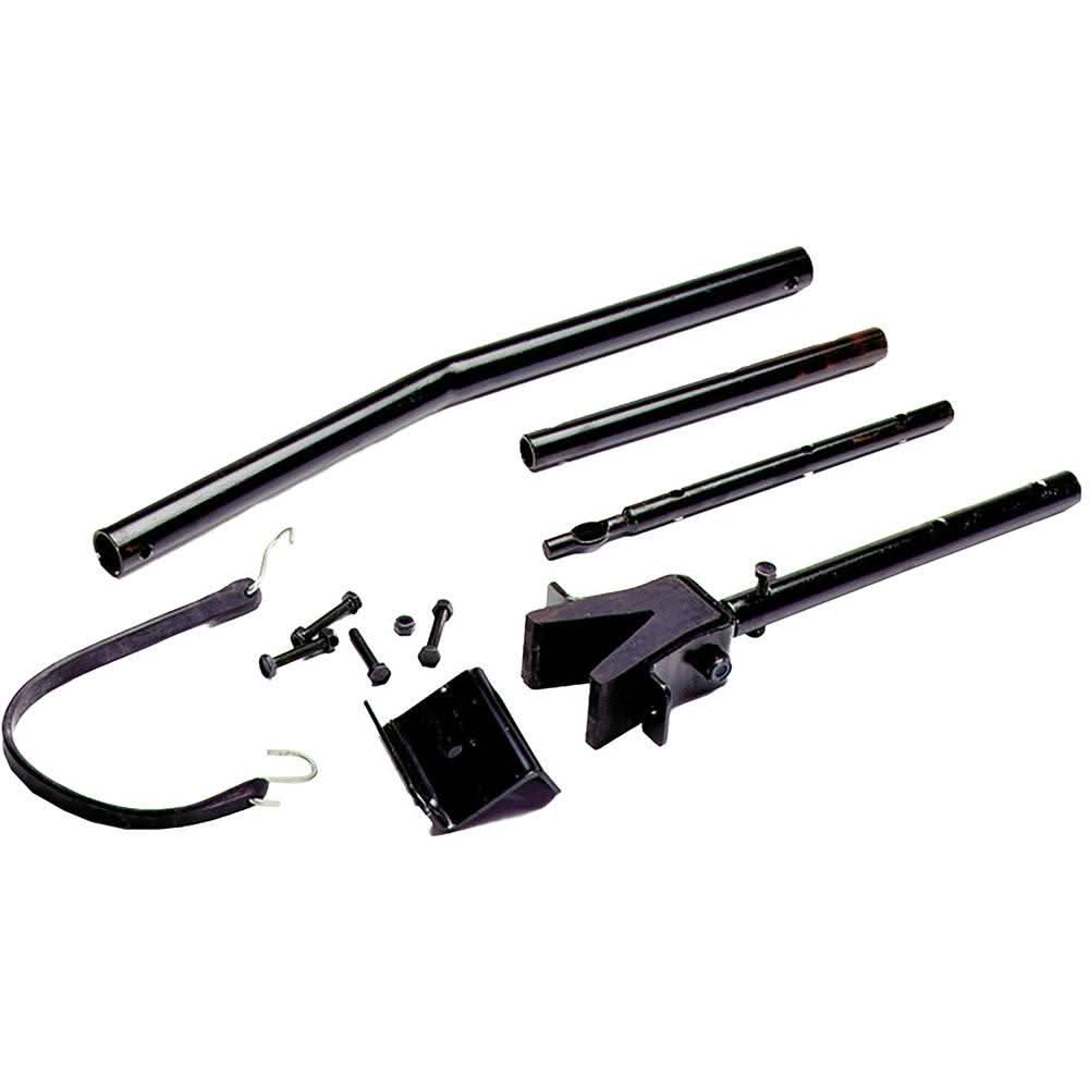 Springfield Extend-A-Reach motor toter kit with black steel parts and rubber strap for boat trailer mounting