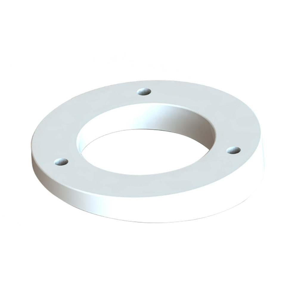 TACO Wedge Plate for GS-800 and GS-900 marine antenna mounts, white plastic angled mounting plate