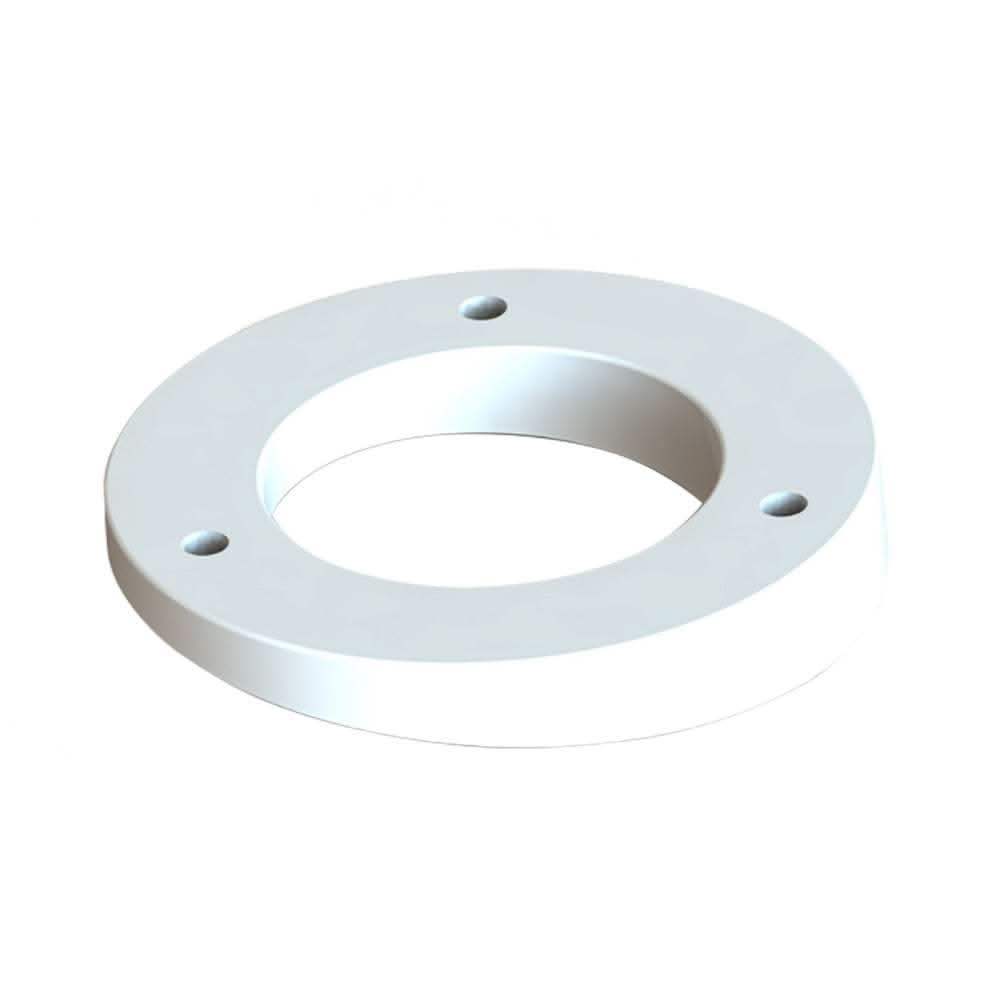 TACO Wedge Plate for GS-800 and GS-900 marine antenna mounts, white plastic angled mounting plate
