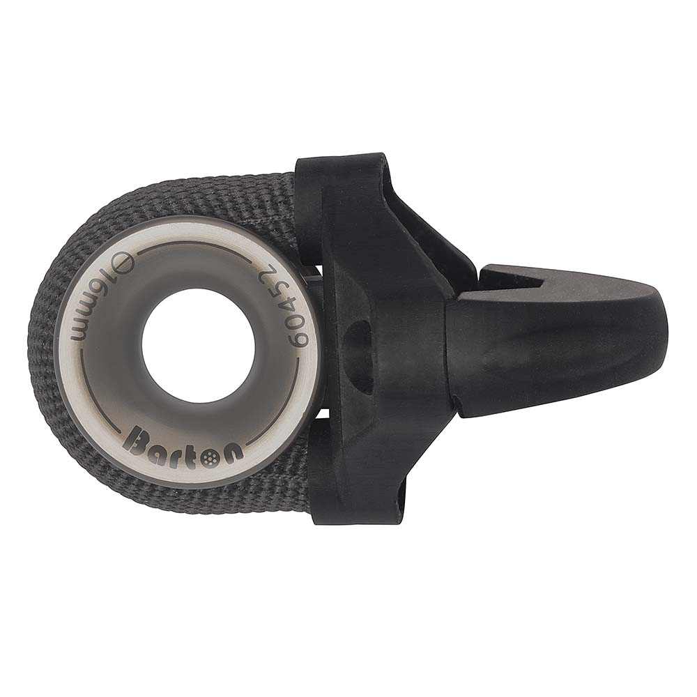 Barton Marine Stanchion Bullseye with Dyneema strap and anodized eye for smooth furling line control