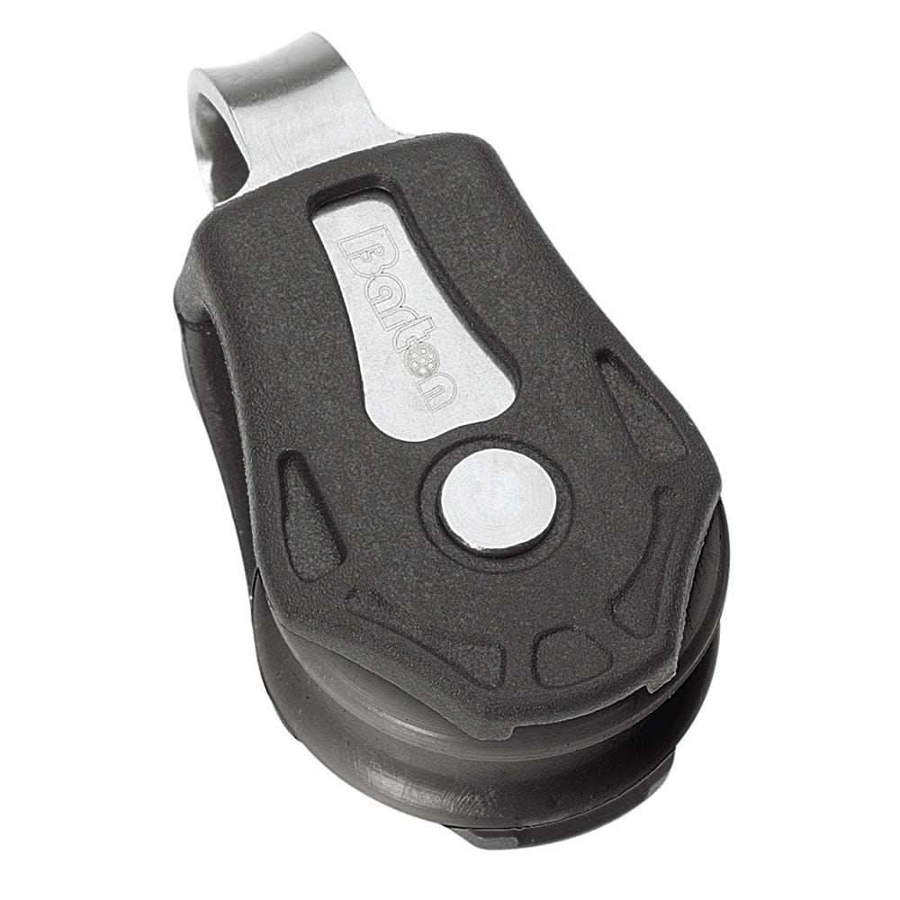 Barton Marine Single Fixed Eye plain bearing block with acetal sheave and brass bearing for heavy loads