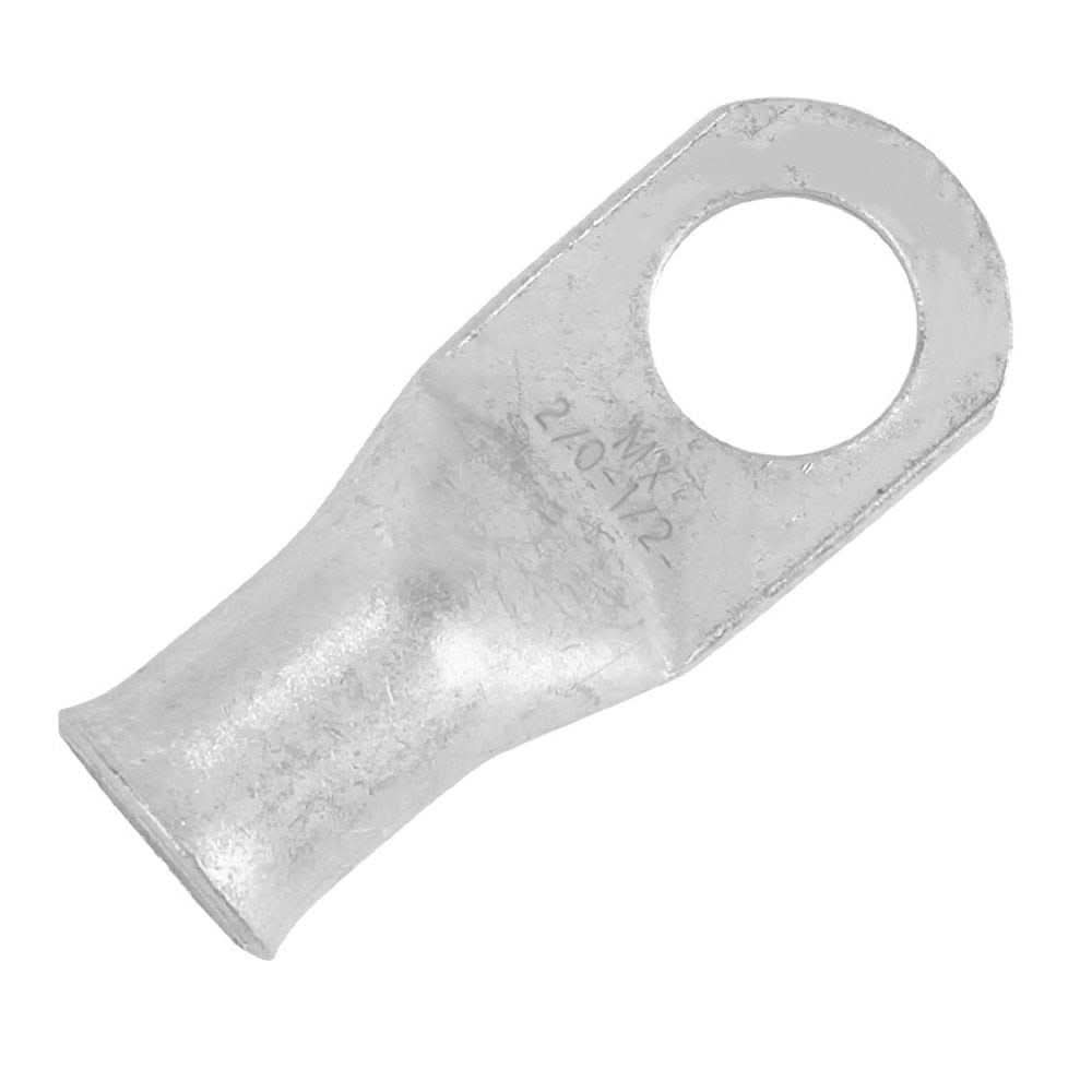 Pacer tinned lug 2/0 AWG with 1/2 inch stud size for electrical connections, 10 pack