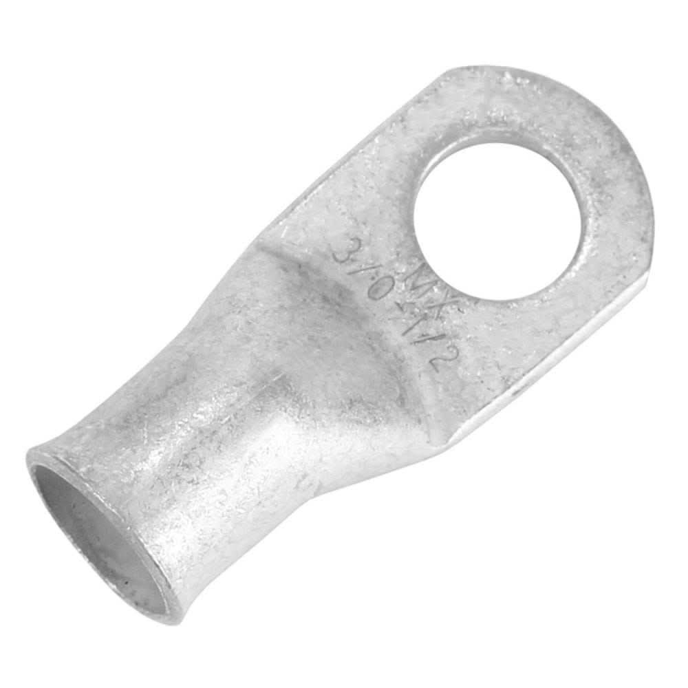 Pacer Tinned Lug 3/0 AWG 1/2" stud size tin-plated copper electrical connector