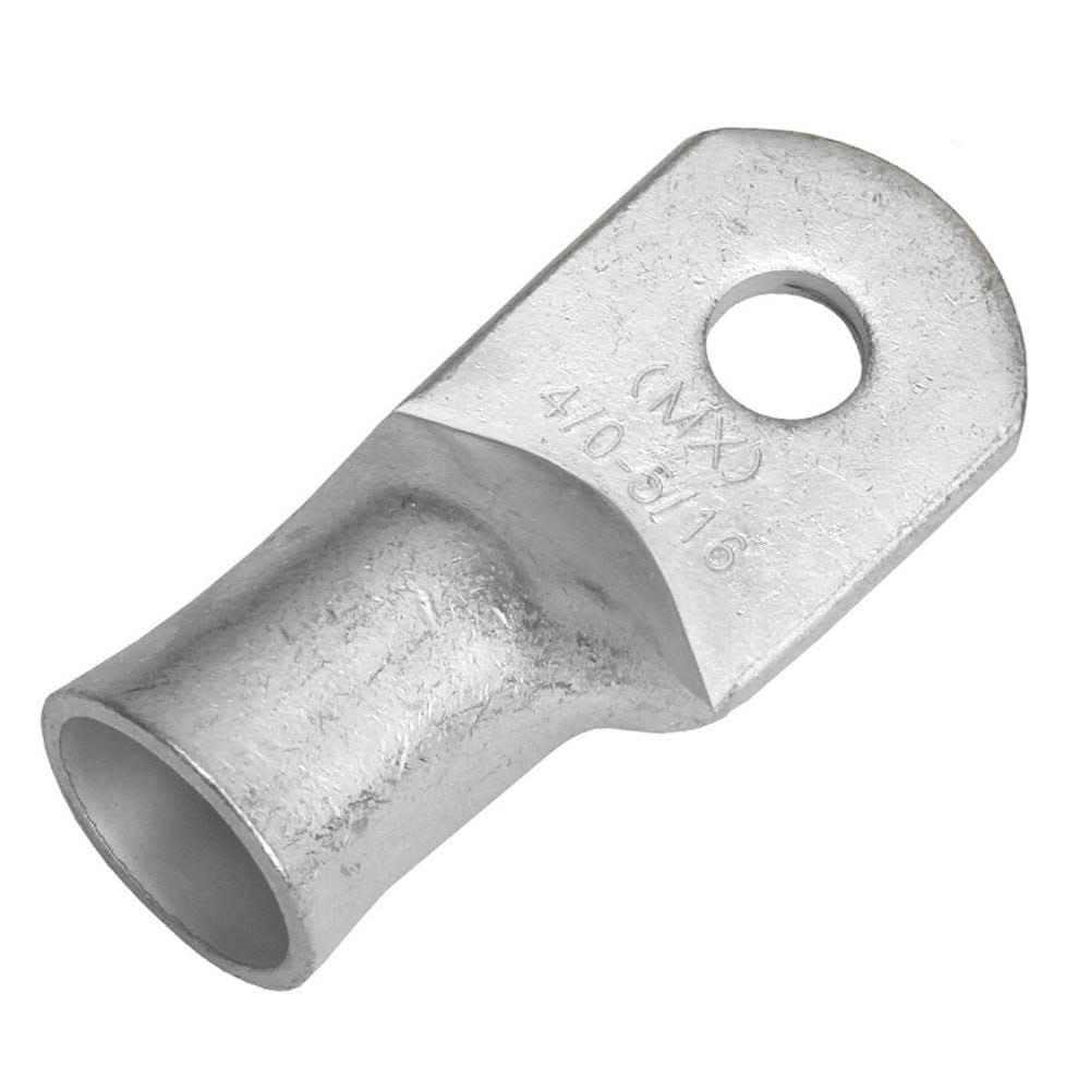 Pacer Tinned Lug 4/0 AWG with 5/16 inch stud size, tin-plated copper electrical terminal