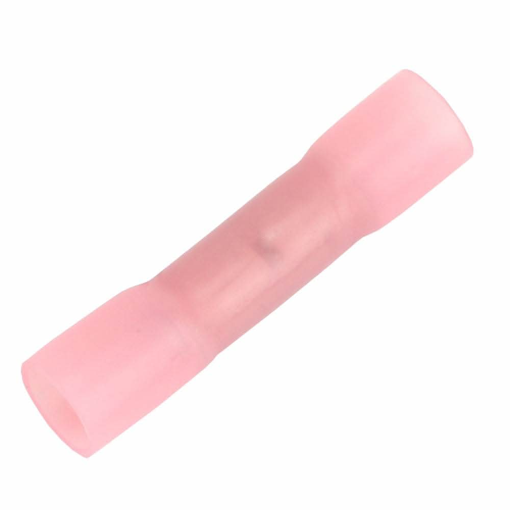 Pacer #8 AWG heat shrink butt connector pink insulated crimp splice tube