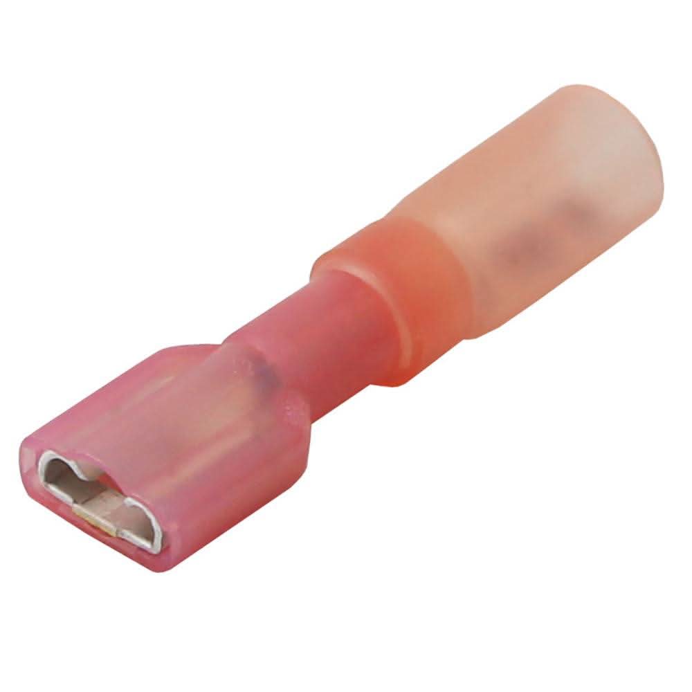 Pacer 22-18 AWG red heat shrink female disconnect terminal connector