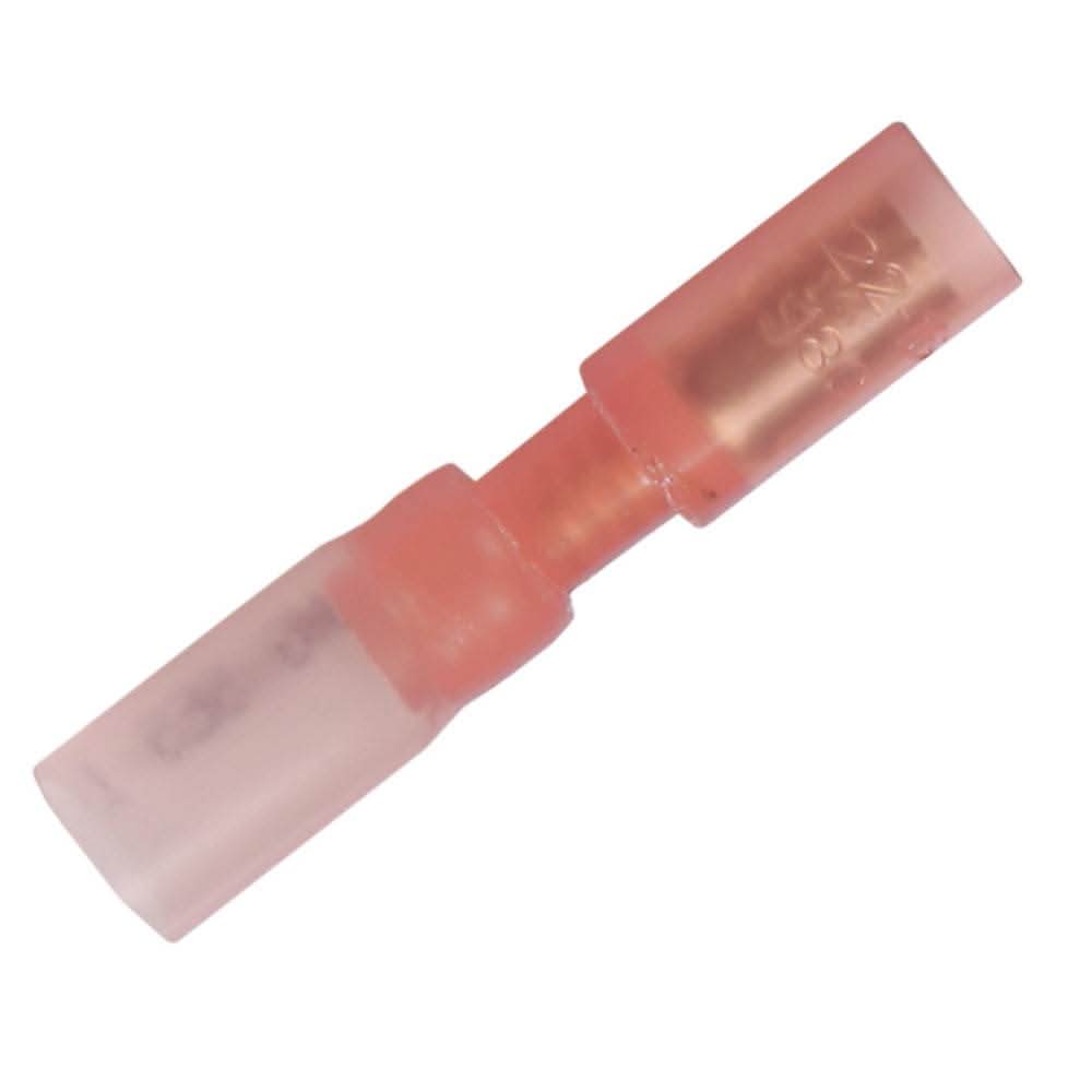 Red 22-18 AWG heat shrink female bullet terminal connector