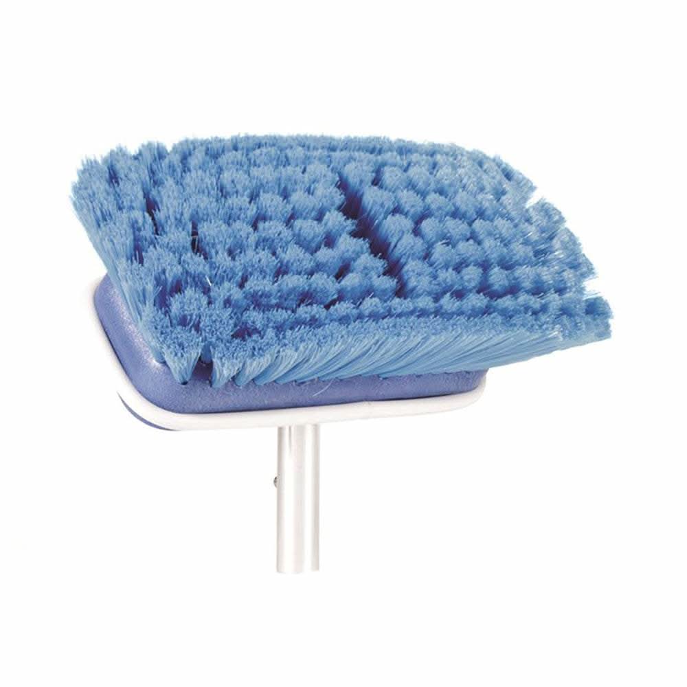 Camco Brush Attachment soft blue bristle cleaning brush head for multi-purpose handles