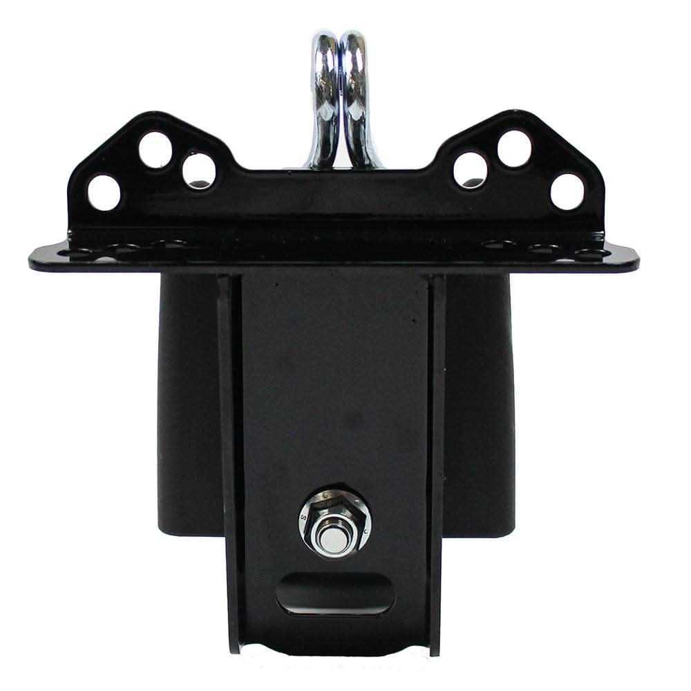 CargoBuckle Universal Ladder Rack Tie-Down System black metal mounting bracket with double J-hook