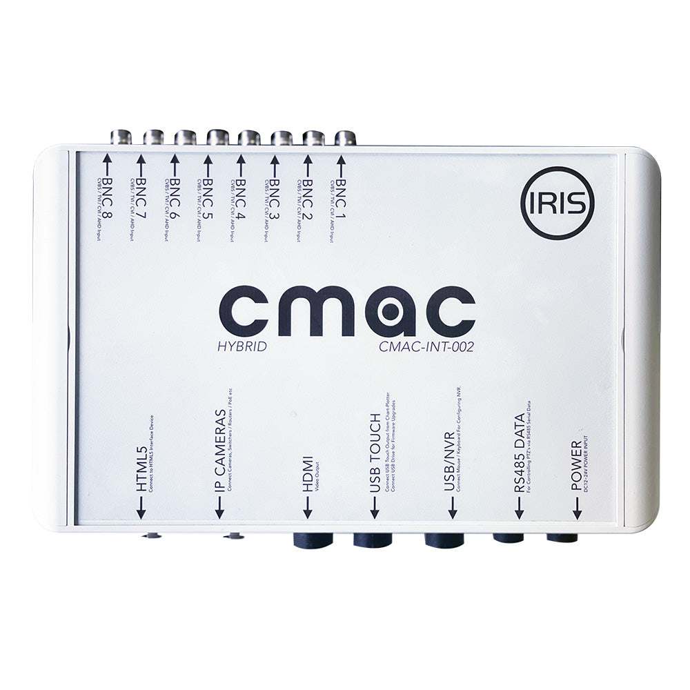 Iris Control CMAC-INT002 hybrid interface module for Garmin OneHelm camera and alarm management system
