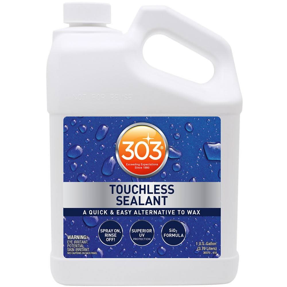 303 Marine Touchless Sealant 128oz jug, quick spray-on rinse-off water beading protection for vehicles