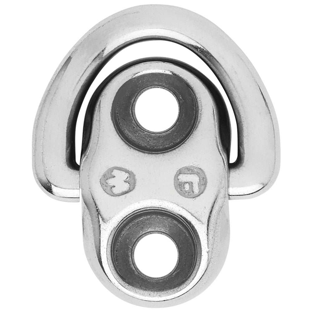 Wichard 6mm stainless steel folding pad eye with 2 fixed holes for marine use