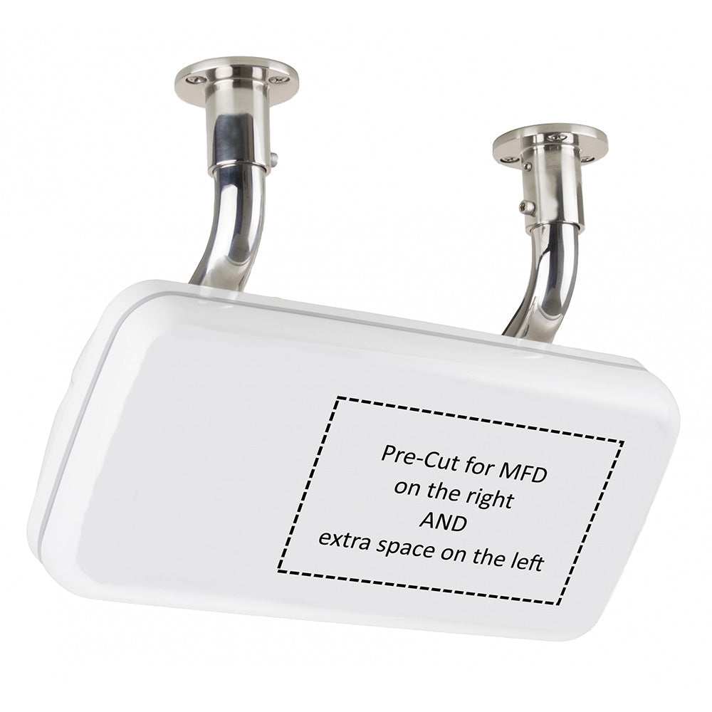 NavPod SystemPod Pre-Cut mount for Garmin GPSMAP 723/743 with extra space on left and stainless steel mounts