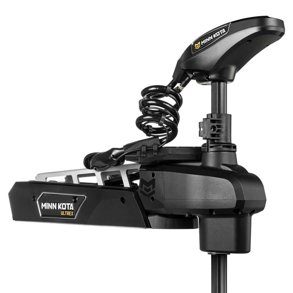 Minn Kota Ultrex trolling motor with 90/115 lbs thrust, 52-inch shaft, MEGA Down/Side Imaging, and wireless micro remote control