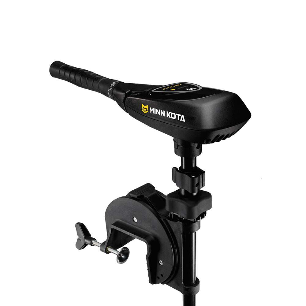 Minn Kota Traxxis 55 freshwater trolling motor transom mount 12V 55lb thrust 42-inch shaft hand steering with digital maximizer and battery meter