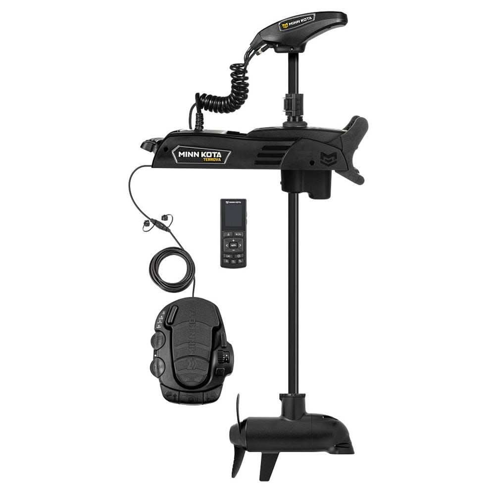 Minn Kota Terrova QUEST trolling motor with wireless remote, Dual Spectrum CHIRP sonar, 24/36V, 90/115 lbs thrust, 45-inch shaft.