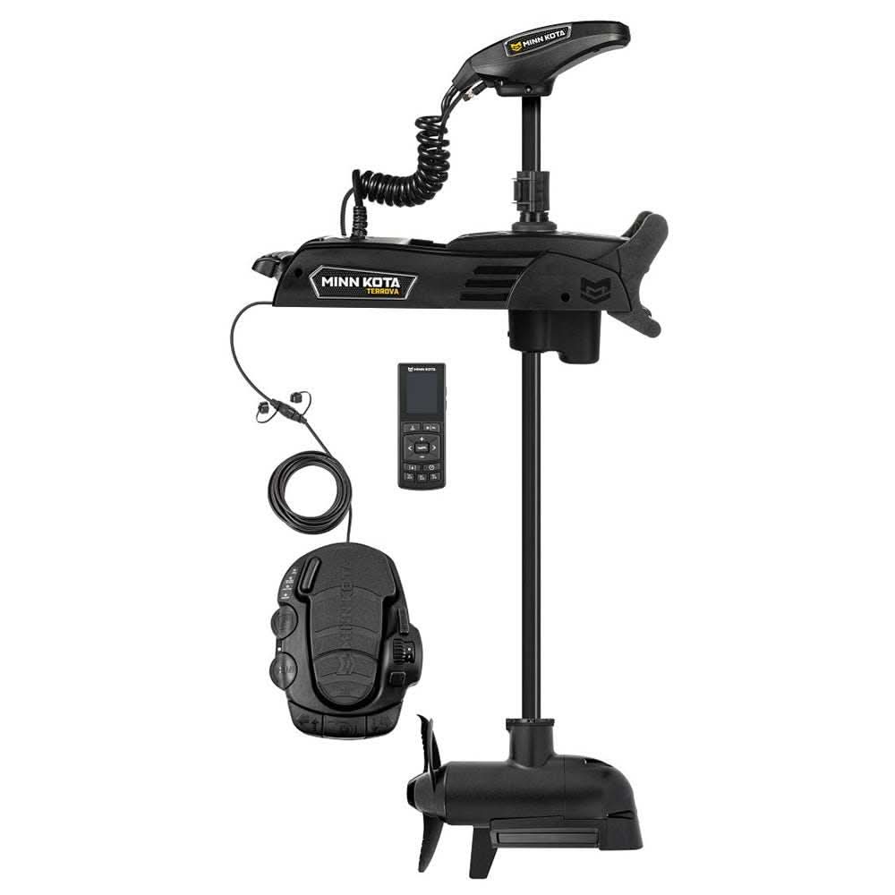 Minn Kota Terrova QUEST 90/115 trolling motor with wireless remote and MEGA Down/Side Imaging, 24/36V, 45 inch shaft.
