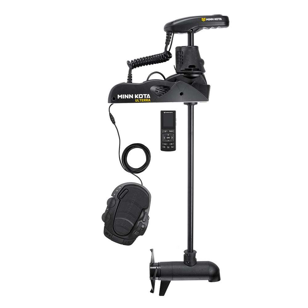 Minn Kota Ulterra 80 trolling motor with wireless remote, Dual Spectrum CHIRP sonar, 24V, 80LB thrust, 60" shaft length.