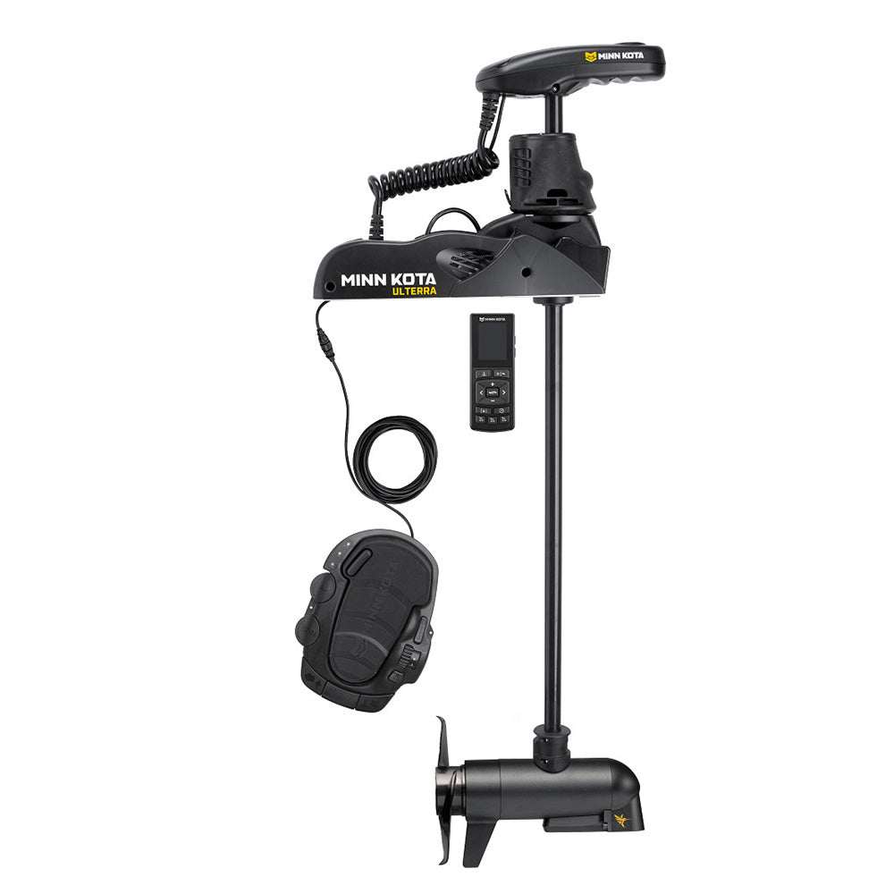 Minn Kota Ulterra 80 electric trolling motor with wireless remote and MEGA Down Imaging, 24V, 80LB thrust, 60-inch shaft.