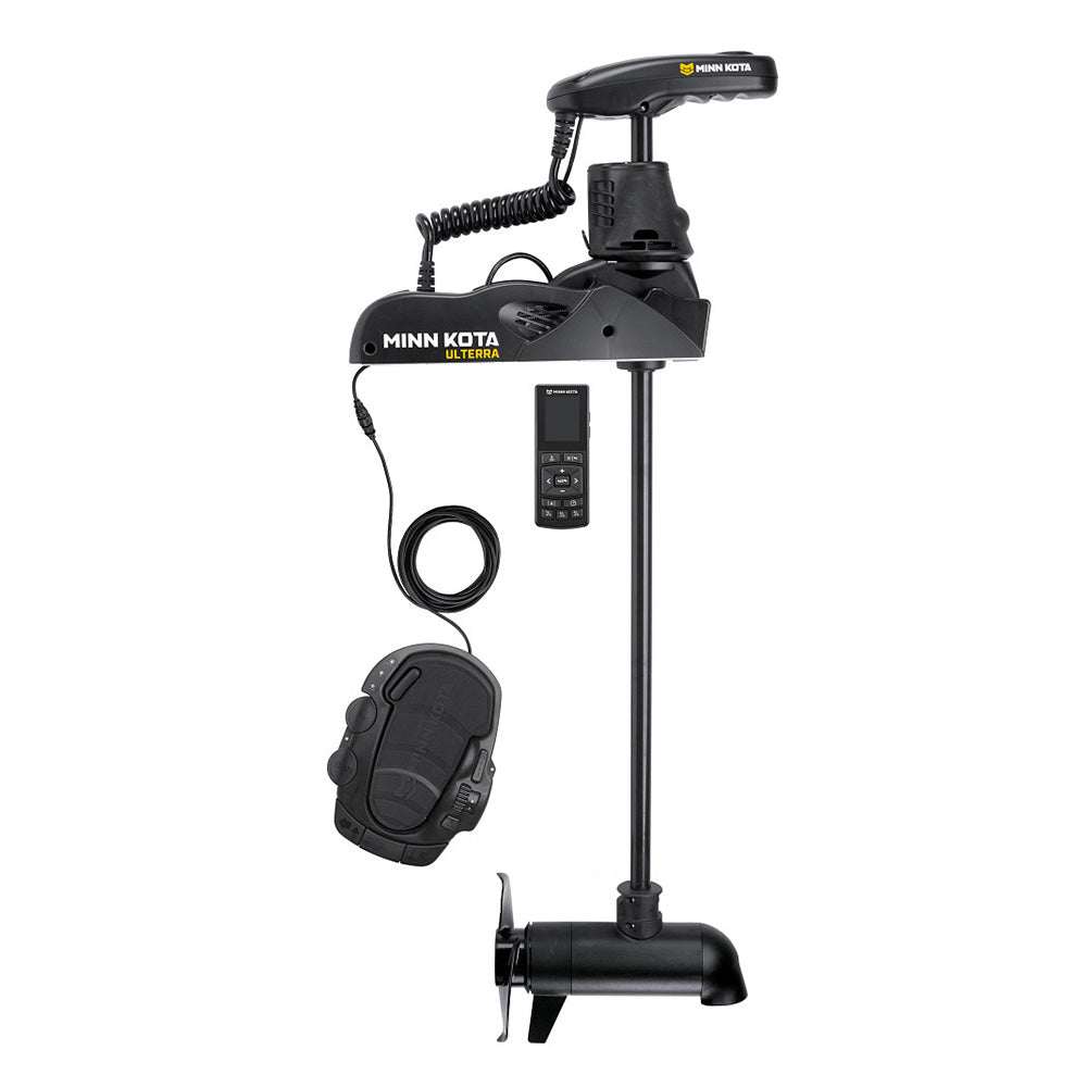 Minn Kota Ulterra 112 trolling motor with wireless remote and Dual Spectrum CHIRP sonar, 36V, 112 lb thrust, 60" shaft.