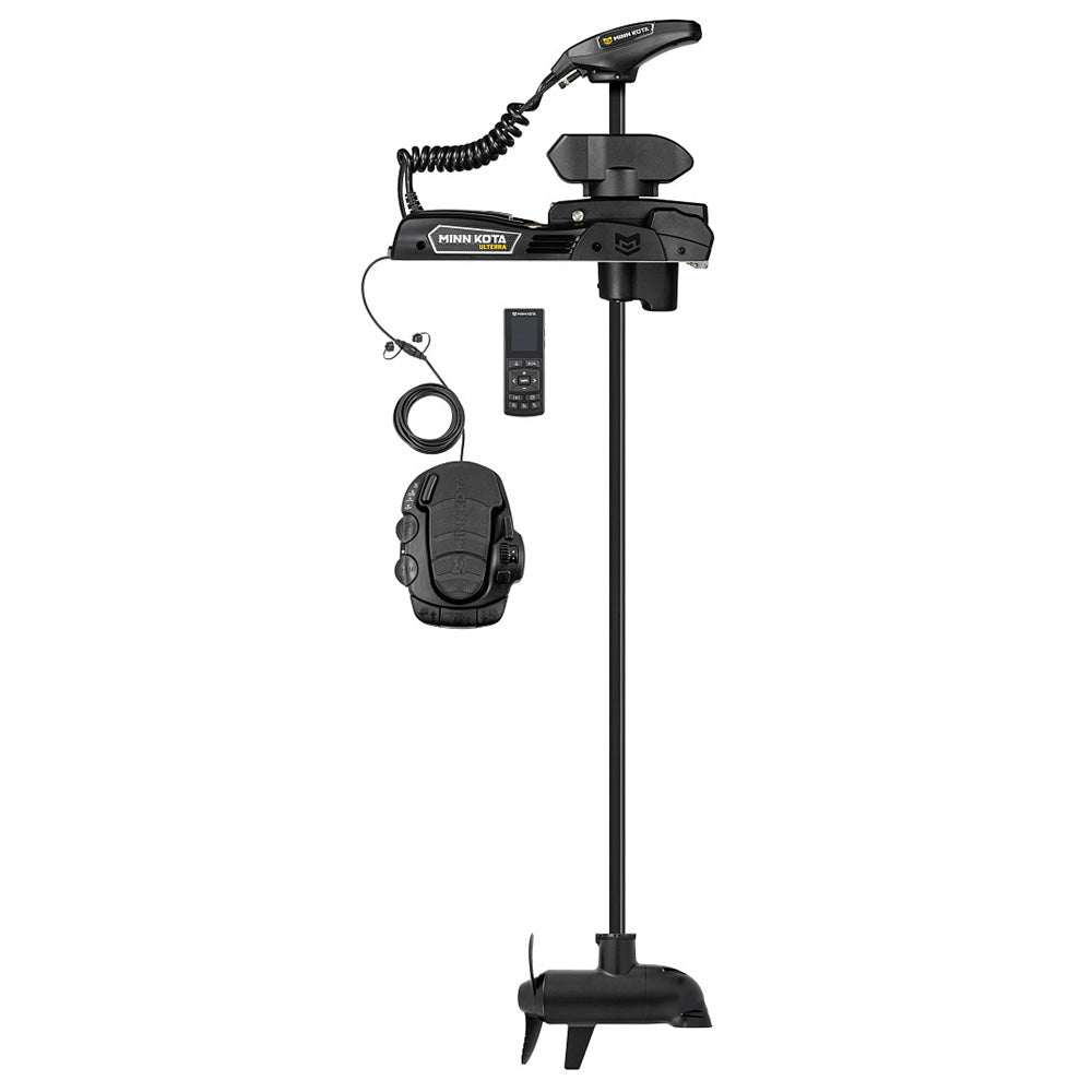 Minn Kota Ulterra 90/115lb bow-mount trolling motor with wireless remote and Dual Spectrum CHIRP sonar, 72-inch shaft.