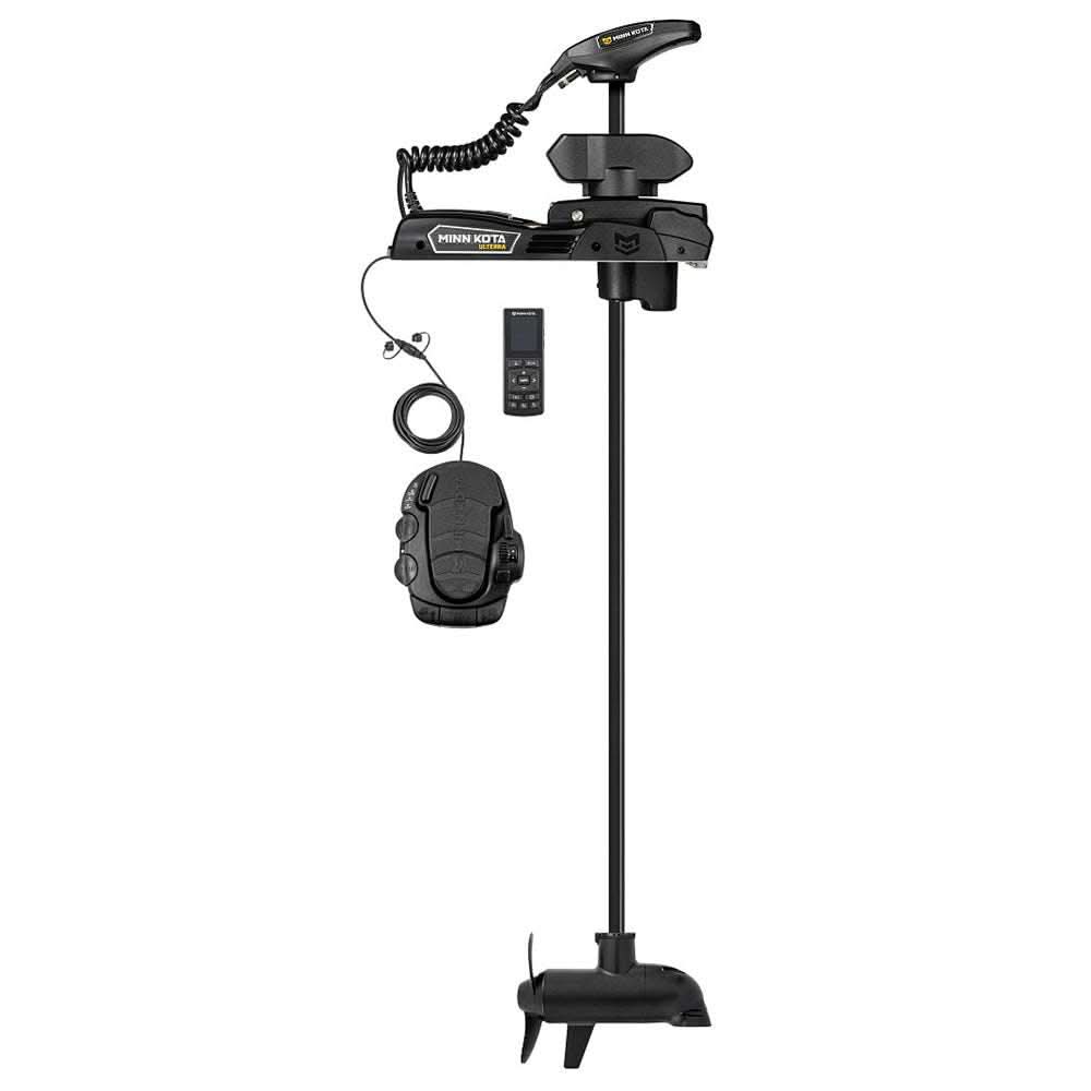 Minn Kota Ulterra 90/115lb bow-mount trolling motor with wireless remote and Dual Spectrum CHIRP sonar, 72-inch shaft.