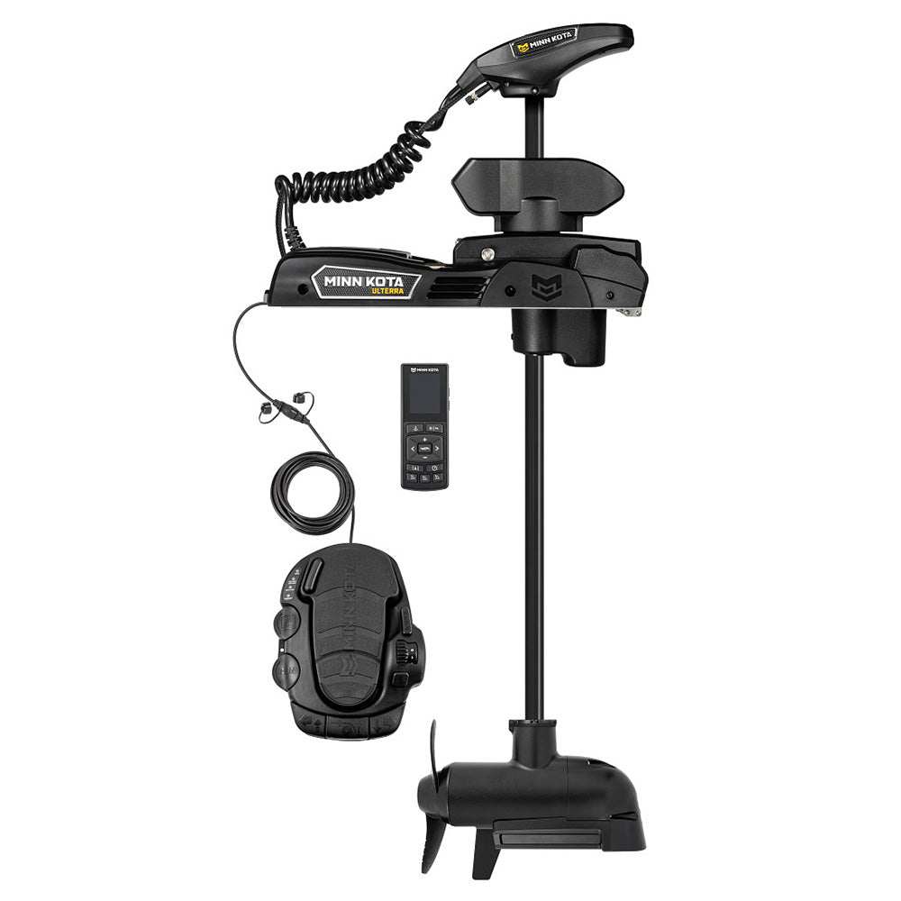 Minn Kota Ulterra 90/115 lbs 45-inch electric trolling motor with wireless remote and MEGA Side Imaging sonar system