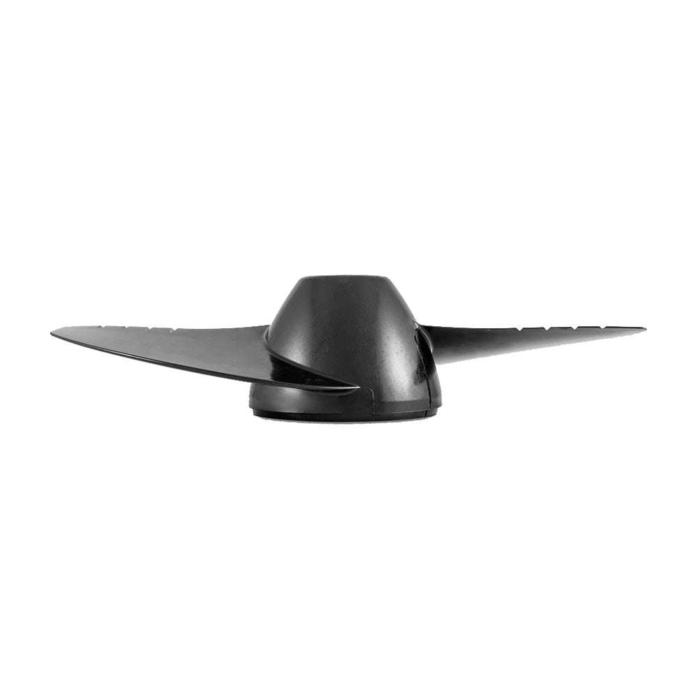 Minn Kota MKP-40 black weedless propeller for QUEST Series motors with prop pin, nut, and washer.