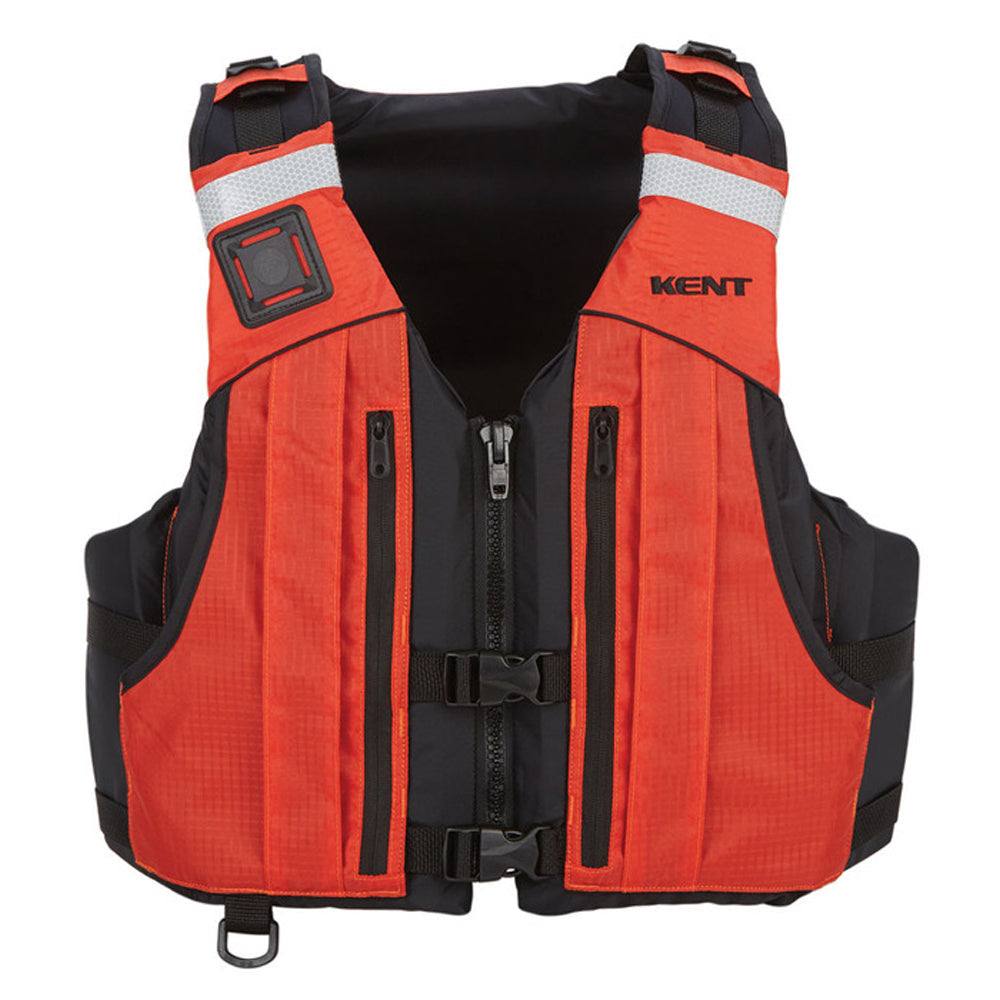 Kent First Responder PFD orange life jacket with adjustable straps and reflective material, size L/XL