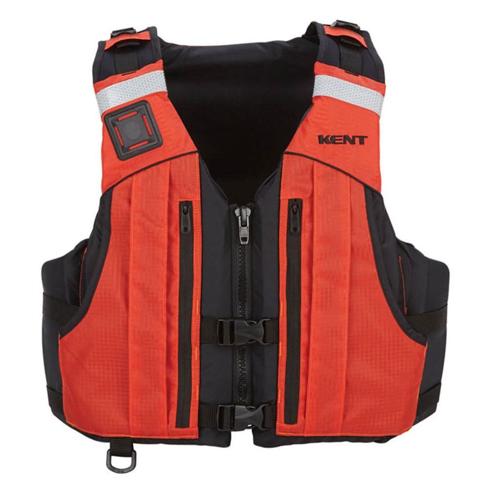 Kent First Responder PFD orange life jacket with adjustable straps and reflective material