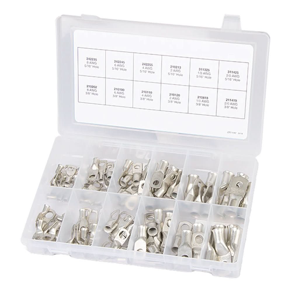 Ancor 100 - Piece Tinned Copper Lug Kit - 255101 - Anchor Express