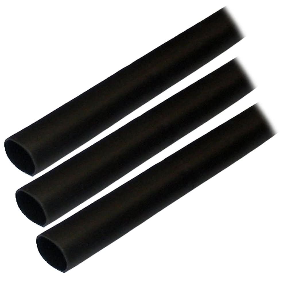 Ancor Adhesive Lined Heat Shrink Tubing (ALT) - 1/2" x 3" - 3 - Pack - Black - 305103 - Anchor Express