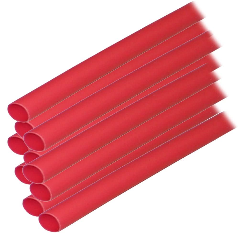 Ancor Adhesive Lined Heat Shrink Tubing (ALT) - 1/4" x 12" - 10 - Pack - Red - 303624 - Anchor Express