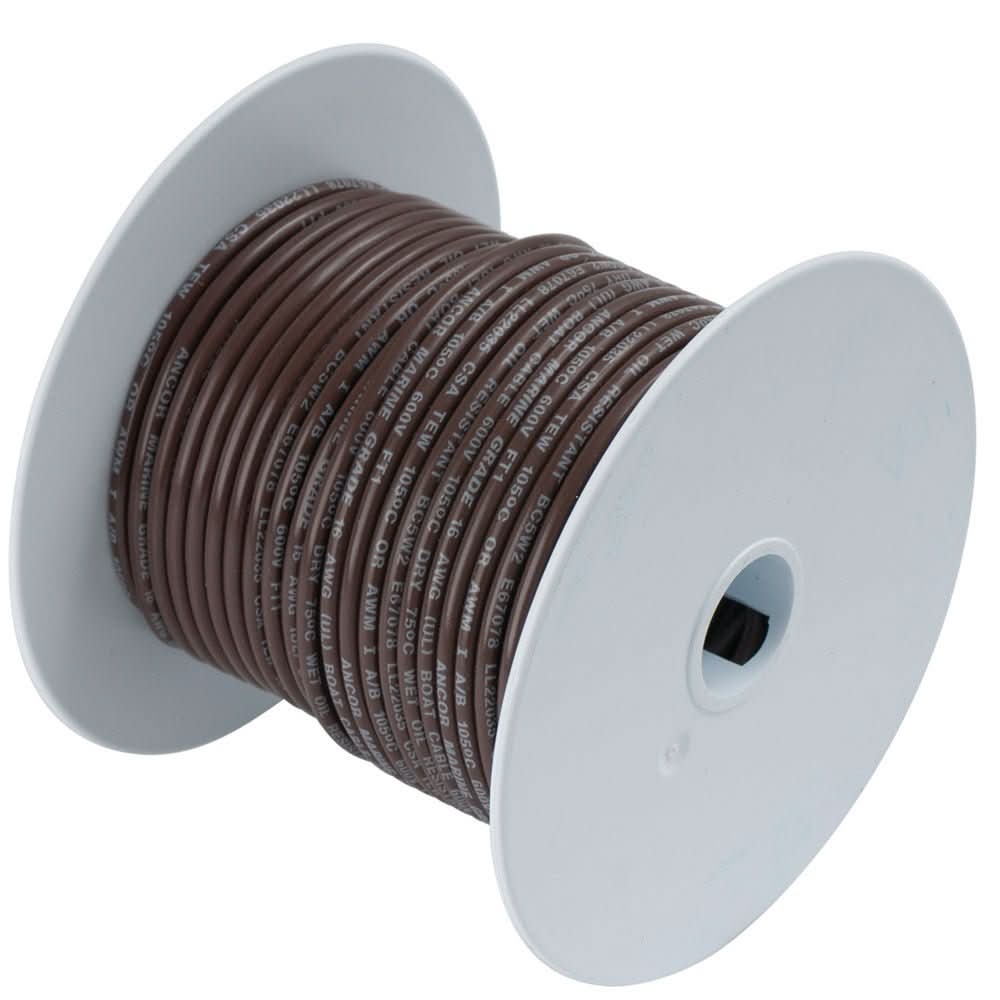 Ancor Brown 16 AWG Tinned Copper Wire - 100' - 102210 - Anchor Express