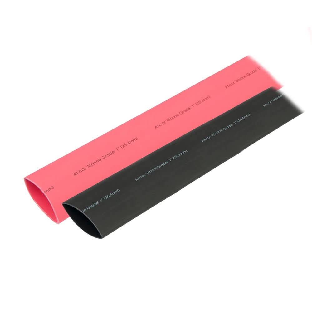 Ancor Heat Shrink Tubing 1" x 3" - Black & Red Combo - 307602 - Anchor Express
