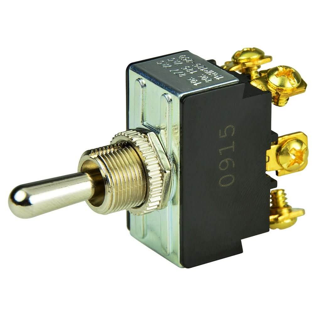 BEP DPDT Chrome Plated Toggle Switch - (ON)/OFF/(ON) - 1002012 - Anchor Express