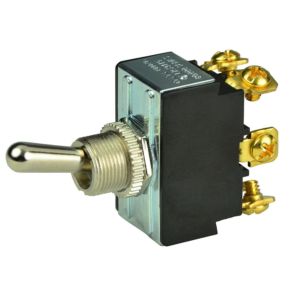 BEP DPDT Chrome Plated Toggle Switch - ON/OFF/ON - 1002018 - Anchor Express