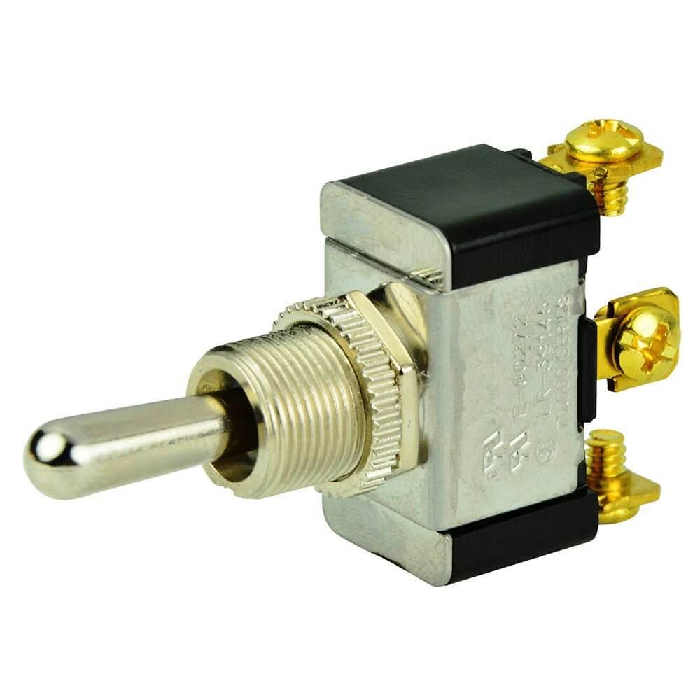 BEP SPDT Chrome Plated Toggle Switch - (ON)/OFF/(ON) - 1002004 - Anchor Express