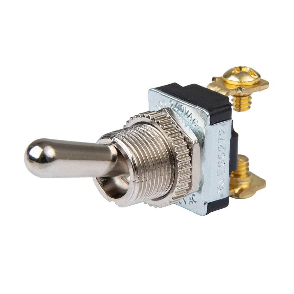 BEP SPST Chrome Plated Toggle Switch - 11/16" Handle - OFF/ON - 1002021 - Anchor Express