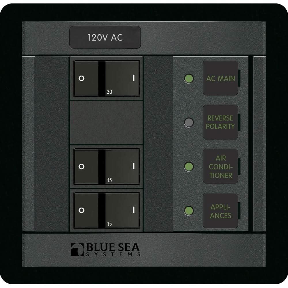 Blue Sea 1214 120V AC Main + 2 Positions - 1214 - Anchor Express