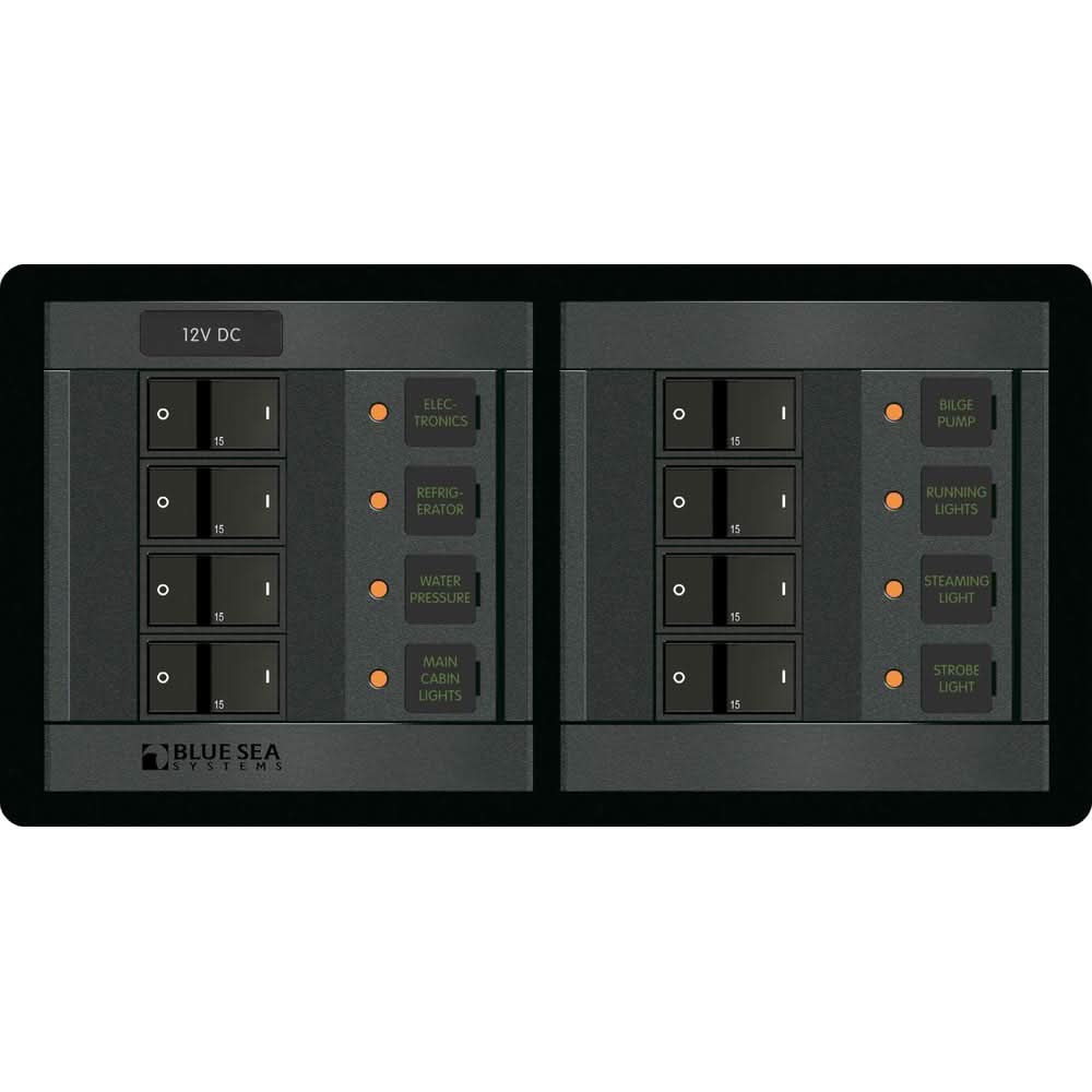 Blue Sea 1225 12V DC 8 Position - Horizontal - 1225 - Anchor Express