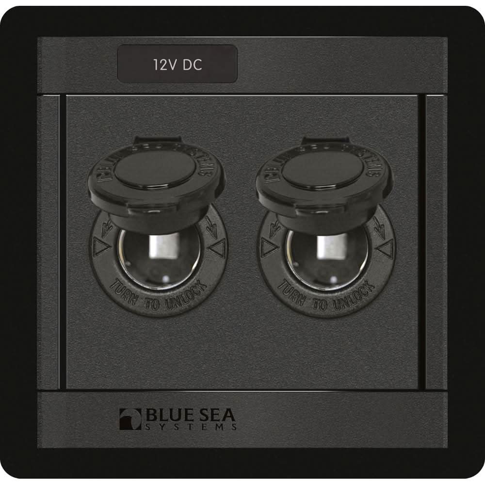 Blue Sea 1472 DC 12V Socket Panel - 1472 - Anchor Express