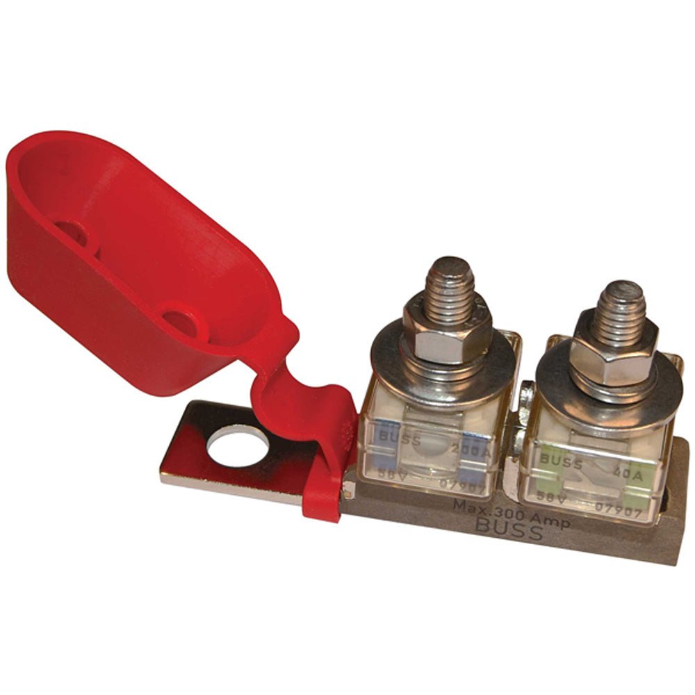 Blue Sea 2151 Terminal Fuse Block - 3/8" Mounting Hole - 2 Terminal Studs - 2151 - Anchor Express