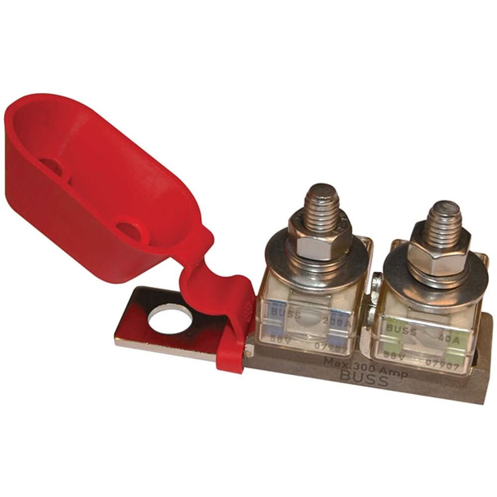 Blue Sea 2151 Terminal Fuse Block - 3/8" Mounting Hole - 2 Terminal Studs - 2151 - Anchor Express