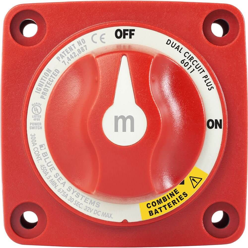 Blue Sea 6011 m - Series (Mini) Battery Switch Dual Circuit Plus - 6011 - Anchor Express