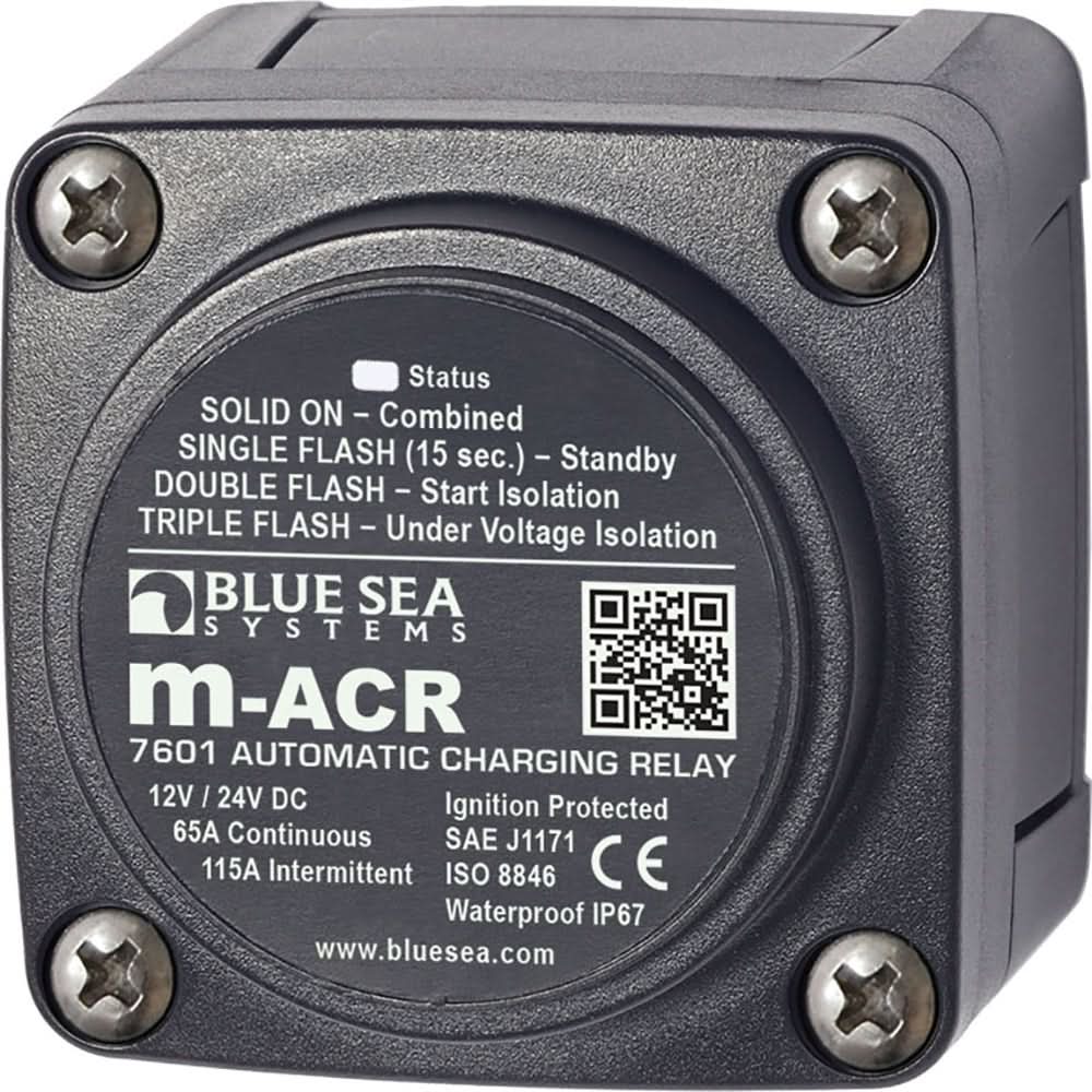 Blue Sea 7601 DC Mini ACR Automatic Charging Relay - 65 Amp - 7601 - Anchor Express