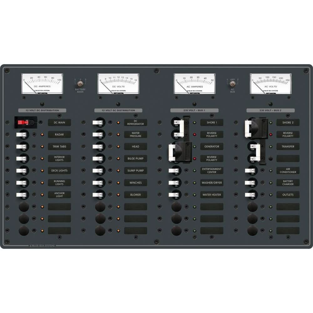 Blue Sea 8186 AC 2 Sources + 12 Positions/DC Main + 19 Positions - 8186 - Anchor Express