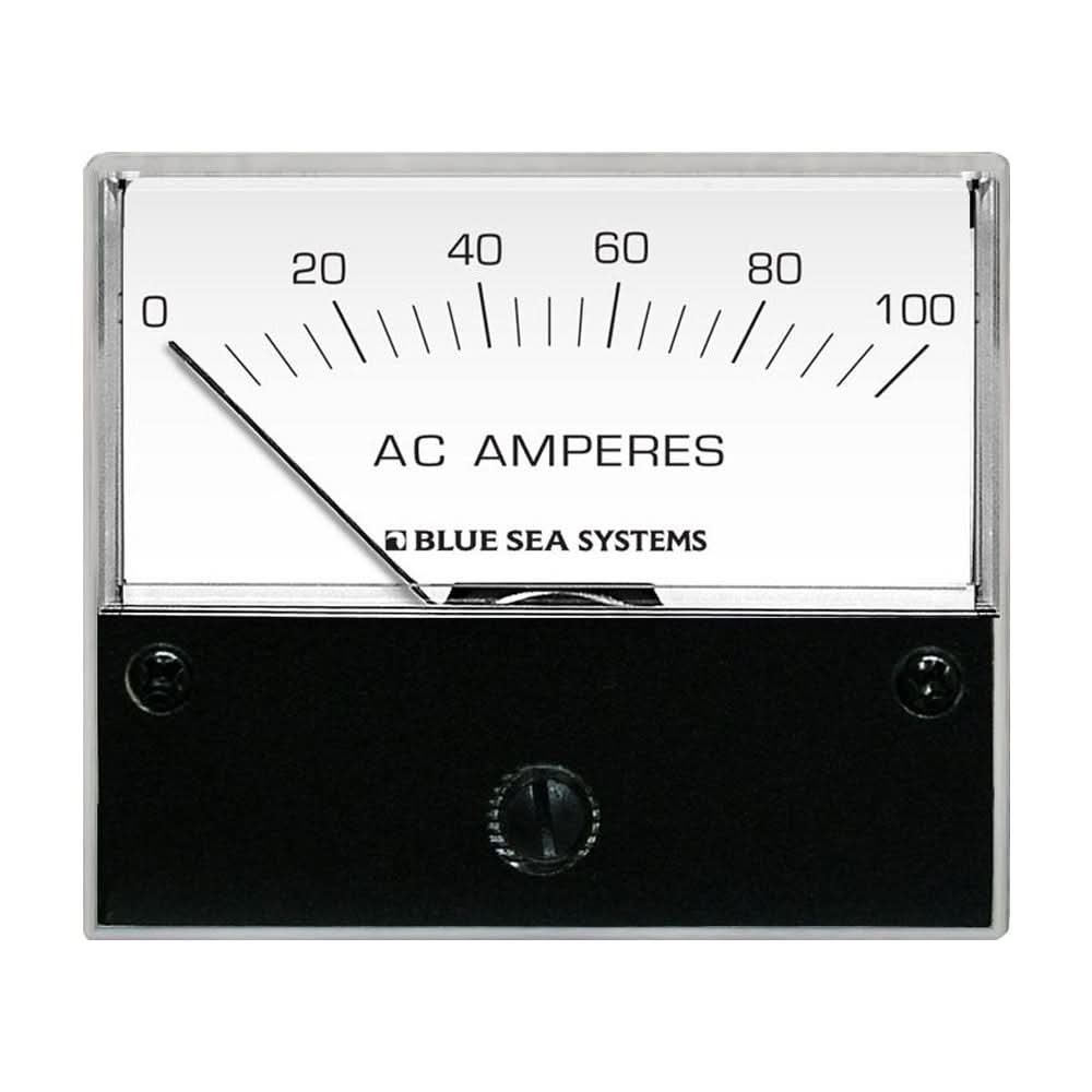 Blue Sea 8258 AC Analog Ammeter - 2 - 3/4" Face, 0 - 100 Amperes AC - 8258 - Anchor Express
